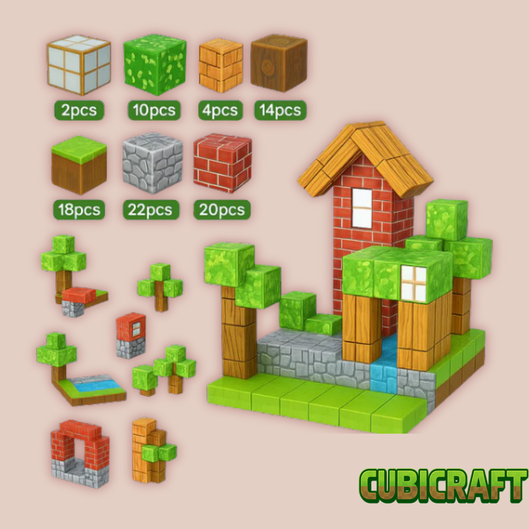 Cubicraft ™ - Bloques Magnéticos Educativos STEM